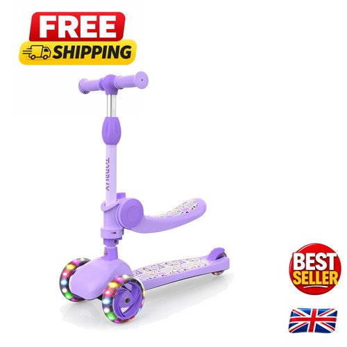 Kids scooter with wide deck - wide, &