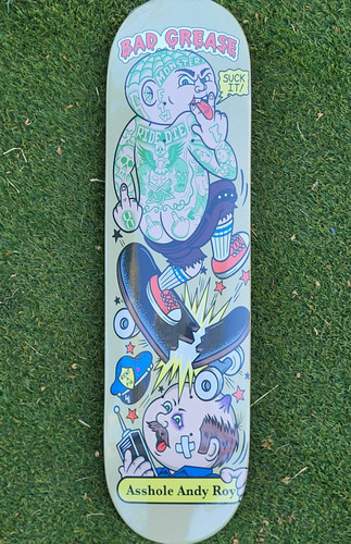 Bad grease skateboard deck - skateboard,