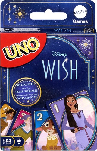 Mattel uno disney wish card - disney,