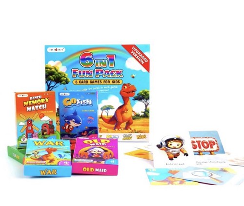 Kids card games - pack,, 6