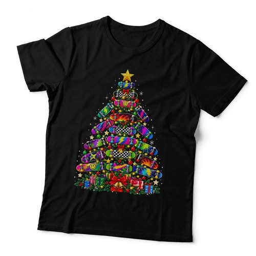 Kids skateboard christmas tree - skateboard,